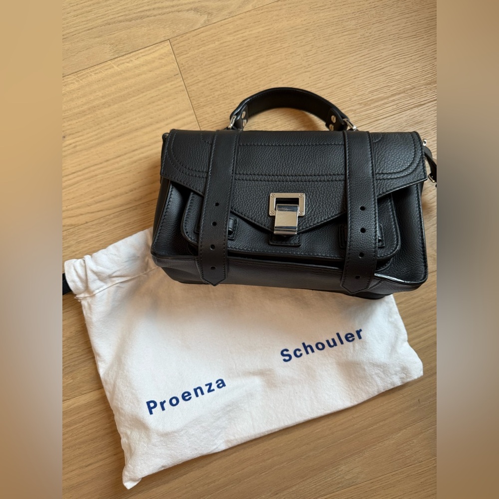 Proenza Schouler Black Leather Satchel